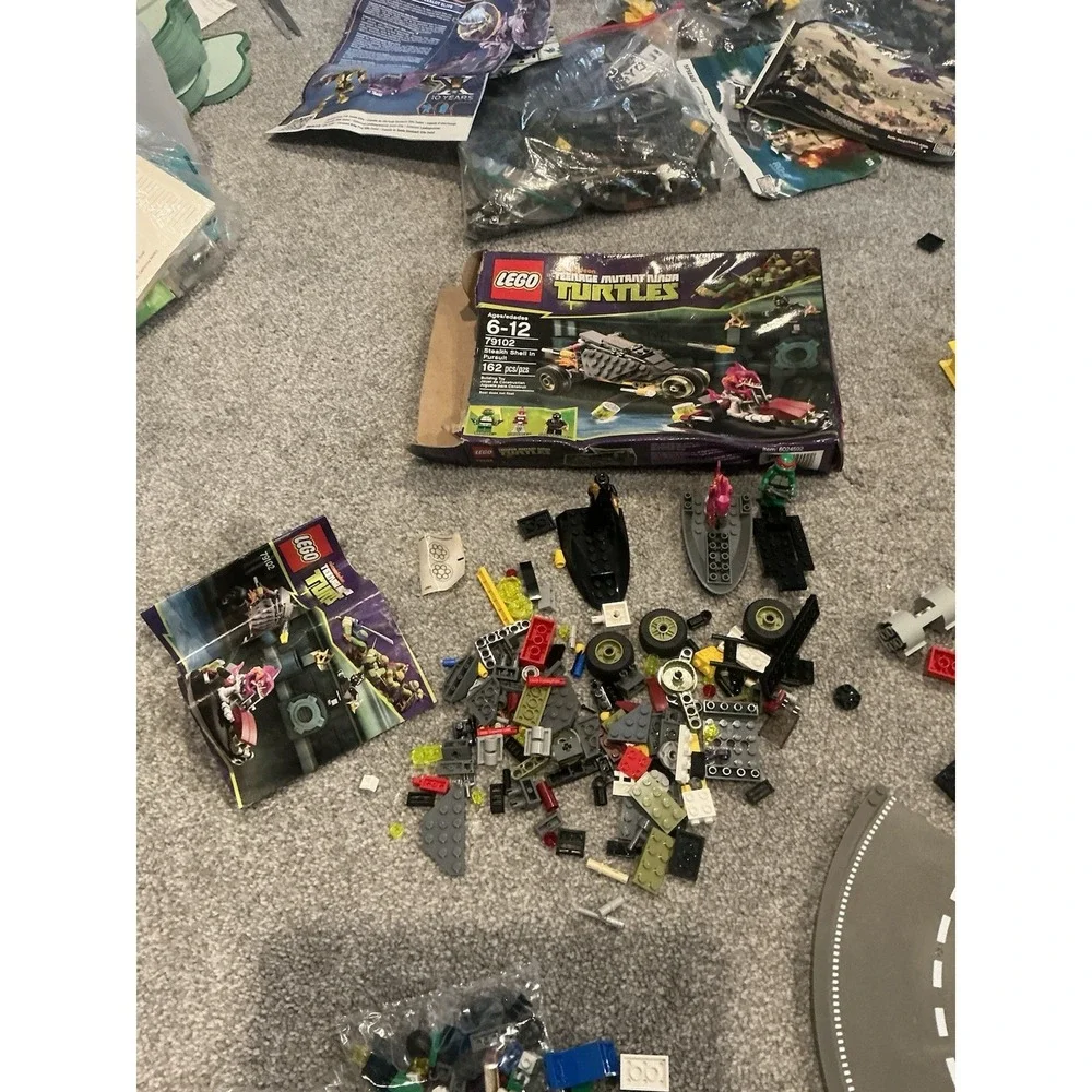 LEGO & Mega Bloks Bulk Lot Building Blocks/ Hobbit &Teenage Ninja Turtles Legos